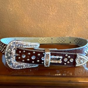 Western bling belt